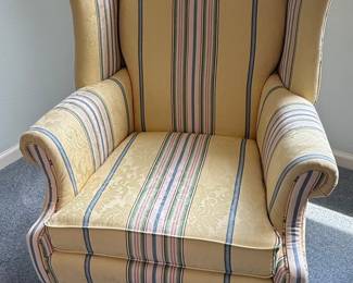 Choice Seating Gallery Striped Wingback Chair
