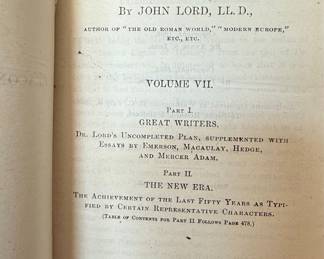 Beacon Lights of History Set by John Lord