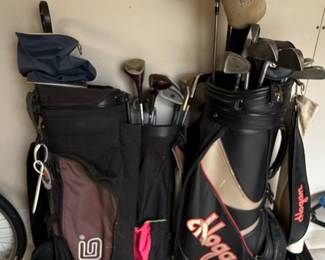 Mixed Vintage Golf Club Set with Two Bags - Hogan, Tour Model