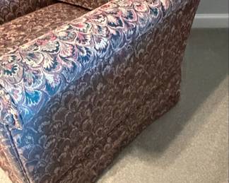 Floral Upholstered Club Chair