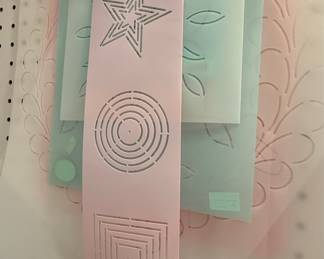 Assorted Quilting & Sewing Craft Lot with Stencils & Irons
