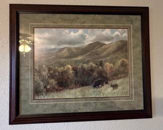 T. Chandler Signed Limited Edition Bear Print