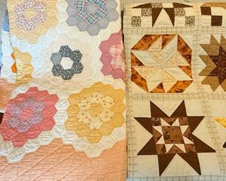 Collection of Three Handmade Patchwork Quilts
