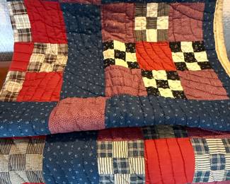 Collection of Three Handmade Patchwork Quilts