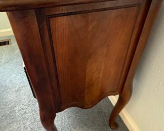 Queen Anne Style Cherry Lowboy Nightstand