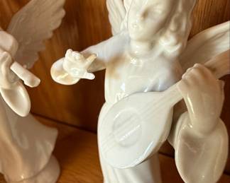 Vintage Dresden Germany Musical Angel Figurines