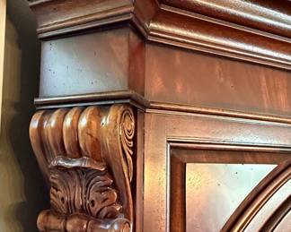 Traditional Style Corner Curio Cabinet