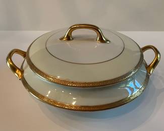 Old Abbey Limoges Covered Vegetable Dish