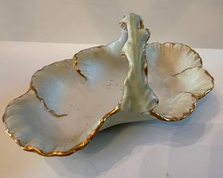 W.G. & Co. Limoges Porcelain Leaf Dish