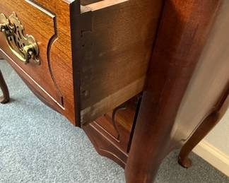 Queen Anne Style Cherry Lowboy Nightstand