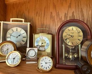 Assorted Table Clocks Collection