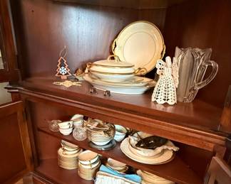 Traditional Style Corner Curio Cabinet