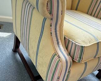 Choice Seating Gallery Striped Wingback Chair