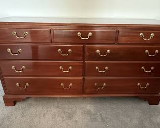 Ethan Allen Traditional Nine-Drawer Dresser
