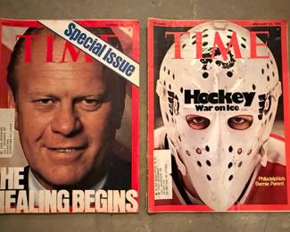 Time Magazine Lot: 1974 & 1975 Issues - Bernie Parent Cover