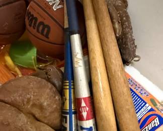 Assorted Vintage Sports Balls Collection
