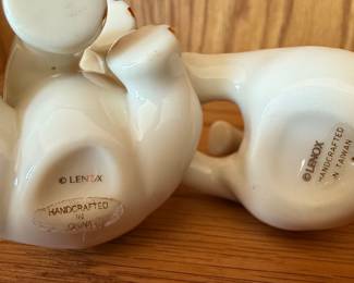 Lenox Porcelain Baby Elephant Figurines (Pair)