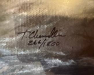 T. Chandler Signed Limited Edition Bear Print