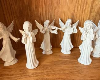 Vintage Dresden Germany Musical Angel Figurines