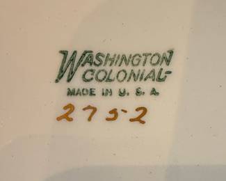 Washington Colonial Floral Plate