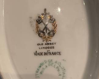 Old Abbey Limoges Porcelain Dinnerware Set