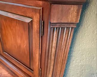 Traditional Style Corner Curio Cabinet