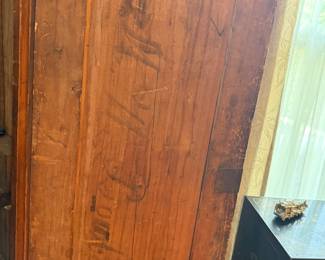 *name on inside of armoire door