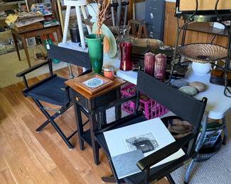 Upstairs Kitchen-directors chairs