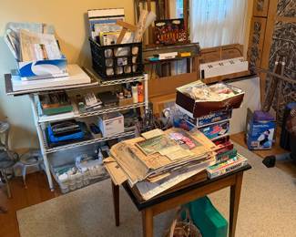 Upstairs Kitchen- art supplies, games