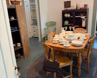 Dining Room-oak table & chairs