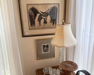 Upstairs Bedroom 3-signed bird print
