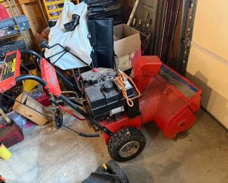 Garage-snow blower