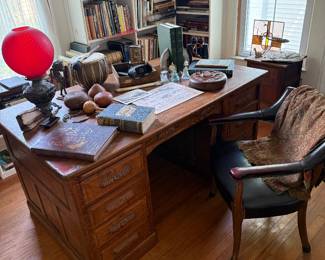Library-desk and chair