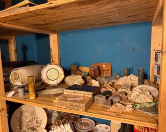 Upstairs Closet-rocks, fossils