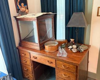 Dining Room-desk, display case
