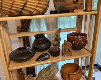 Parlor Case Table-woven baskets