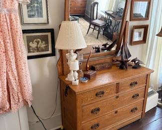 Upstairs Bedroom 1-dresser with mirror