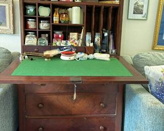 E Drop front desk open