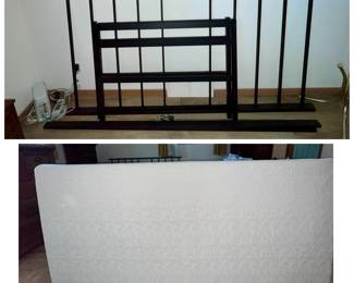 Train bed frame and memory foam mattress
