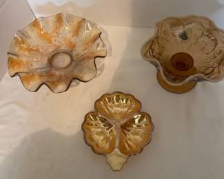  03 Vintage Fenton Bowl. Marigold Dish