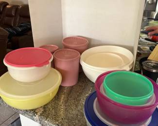 Tupperware Bowls And Tupperware Canister