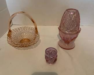 3 Fenton Glass Pieces