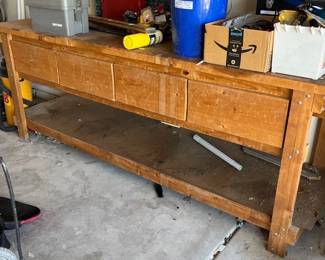 Big Wooden Workbench