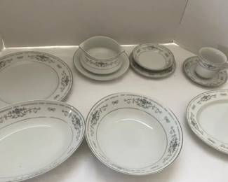 Large Fine Porcelain China Diane Serving Set