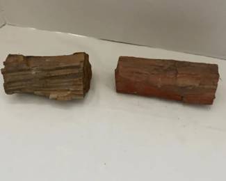 Two Pieces Of Petrified Wood