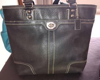 Vintage Toggle Leather Coach Purse
