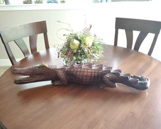 Carved Wood Crocodile