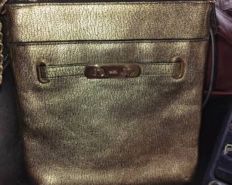 Coach Metallic Gold Crossbody Bag