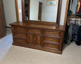$50 nice dresser with mirror.