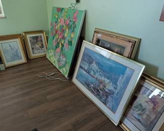 Furnishing Sale includes unique items like framed artwork.